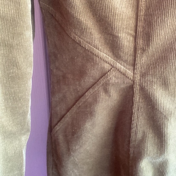 7 For All Mankind NWT Avec Les Filles Zip Up Long Sleeve Corduroy Shirtdress - Picture 10 of 14